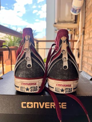 Converse altas con cremallera