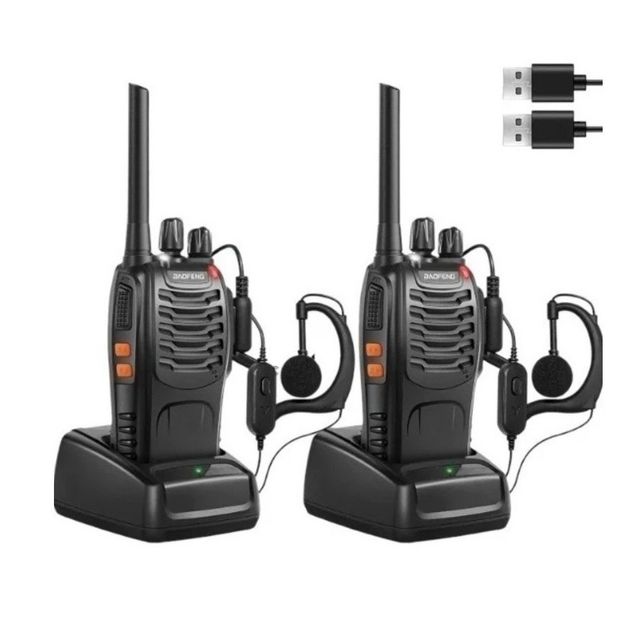 5 Pezzi Radio Portatile Baofeng 888S WalkieTalkie