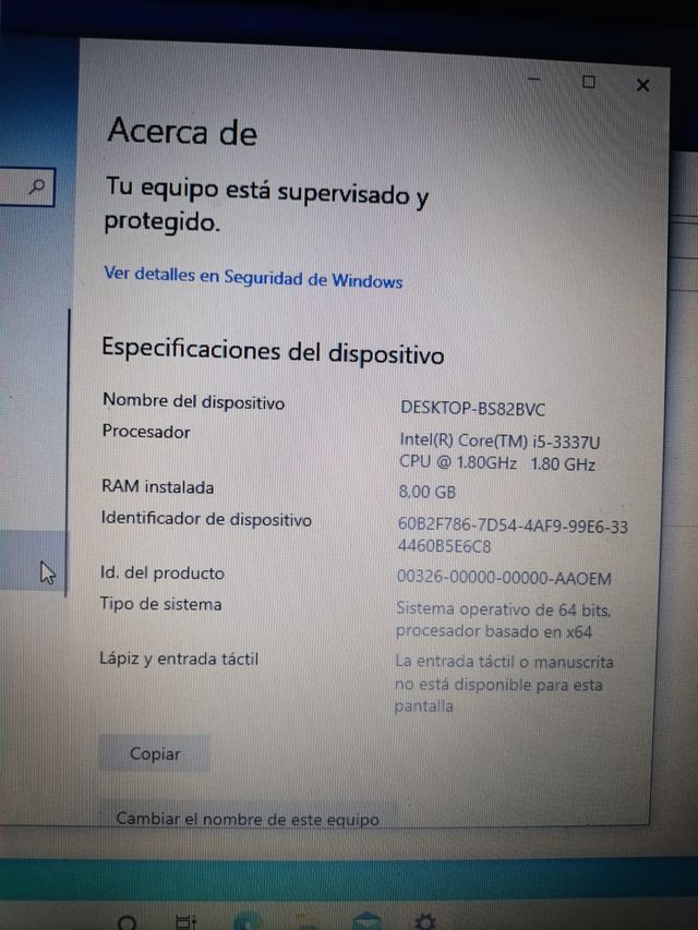 Hp i5 Modelo 15-b102ej