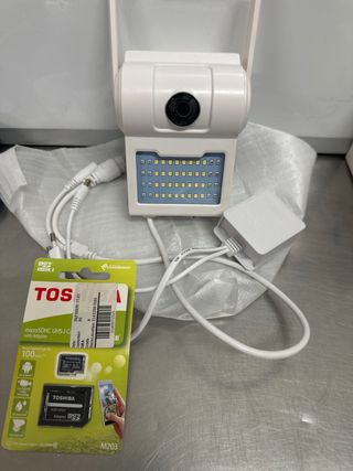 Lámpara de Pared de 5MP cámara WiFi Reflector de 1080P cámara de Seguridad de visión Nocturna a Color luz de Calle inalámbrica bidireccional cámara CCTV IP Color : Plug Size : 2MP x G Card