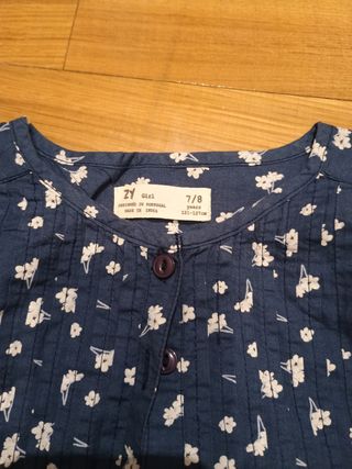 Blusa ZY Girl niña 7/8 años azul