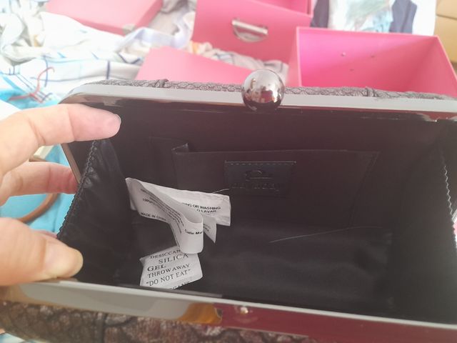 Bolso nuevo gris oscuro imitando piel