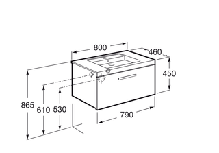Mueble de Baño Roca Unik Prisma
