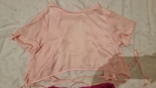 Top rosa & shorts fucsia estivi