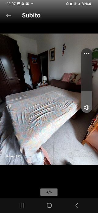 2 poltrone stoffa marrone  + divanoletto 