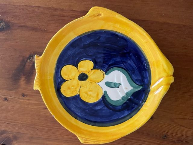 Plato pescado decorado