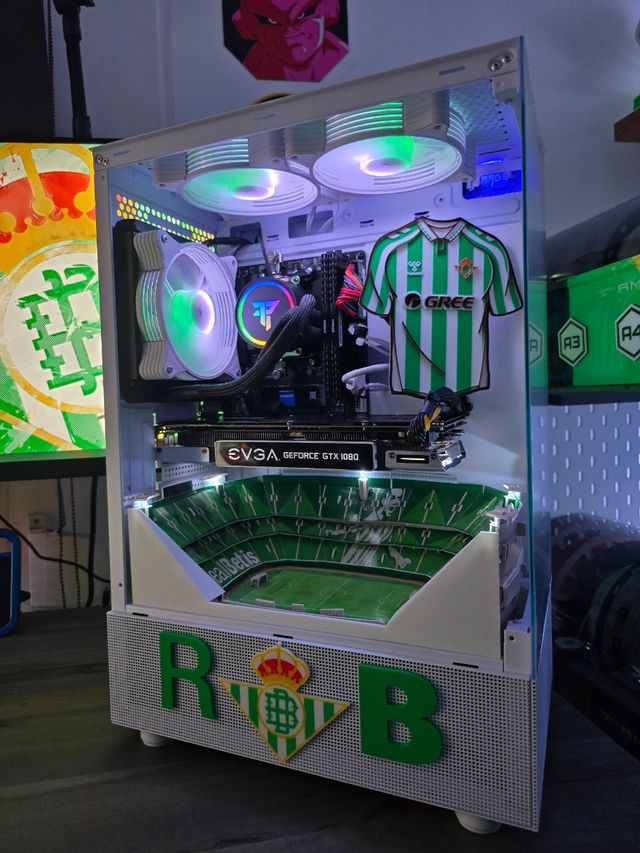 Pc Gaming Ryzen 5 con 1080 del Betis 