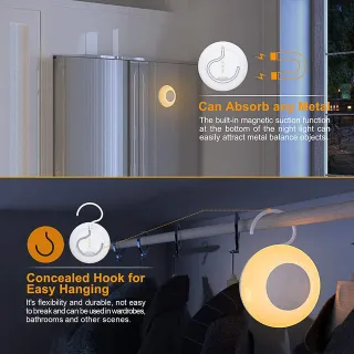 Cargador inalambrico 10W y luz nocturna NUEVO