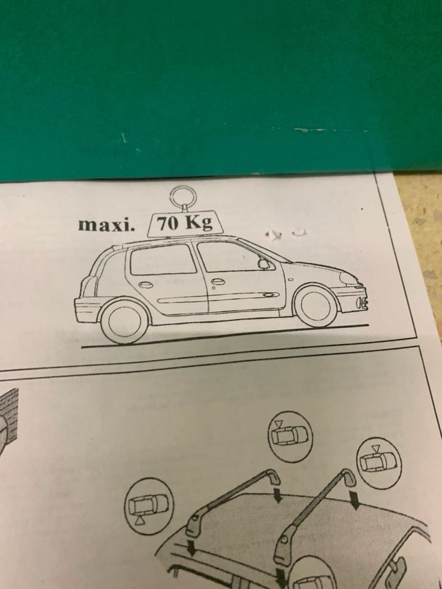 Barras techo renault clio 7701410518