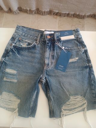 Pantalón vaquero corto mujer 