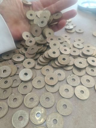 Monedas 25 pesetas antiguas