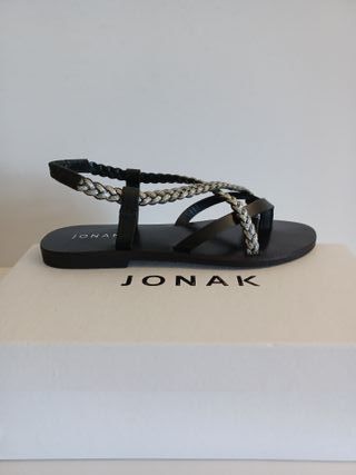 JONAK sandalias Warren-Bis, talla 37 plantilla 24c