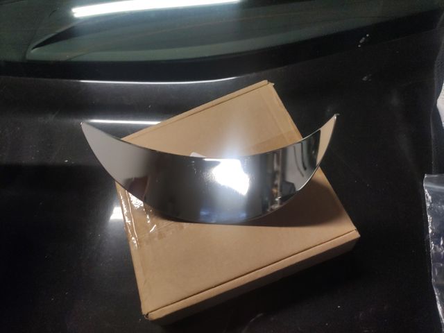 Visera faro moto 5,75" cromada