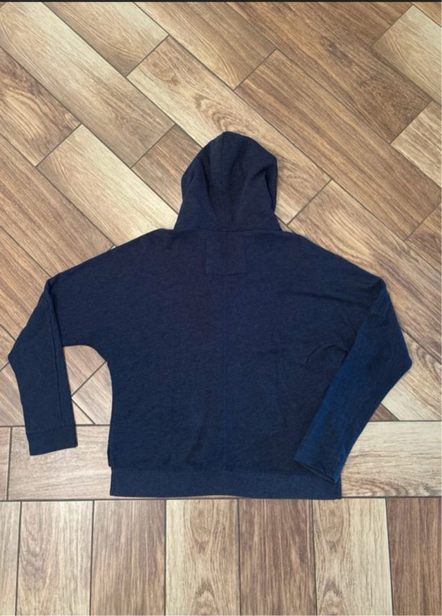 Felpa Abercrombie blu con zip
