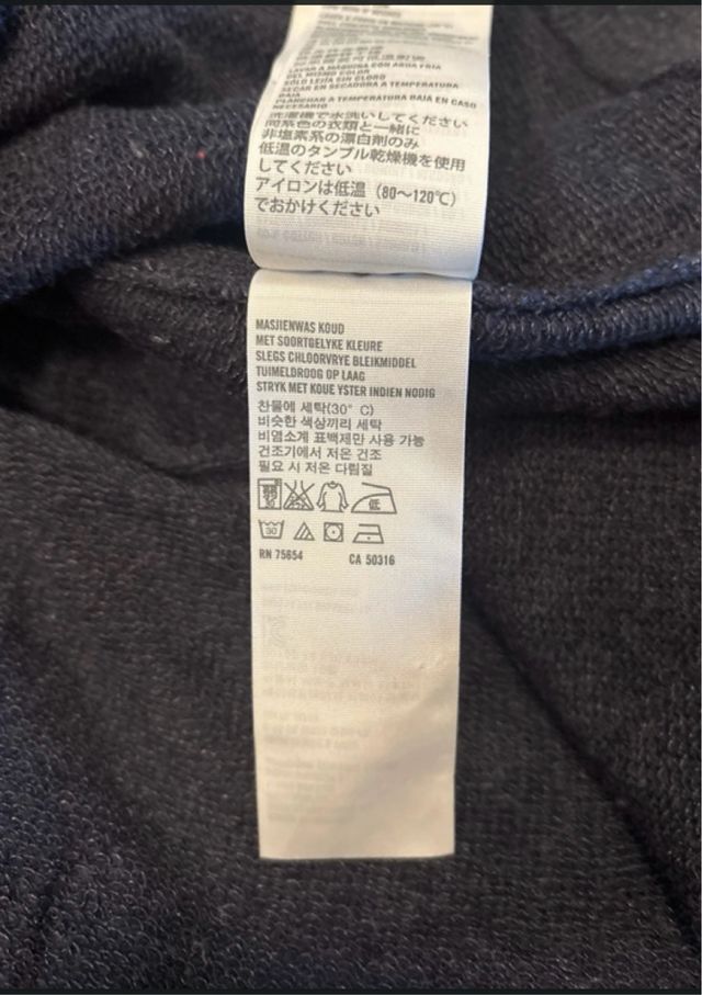 Felpa Abercrombie blu con zip