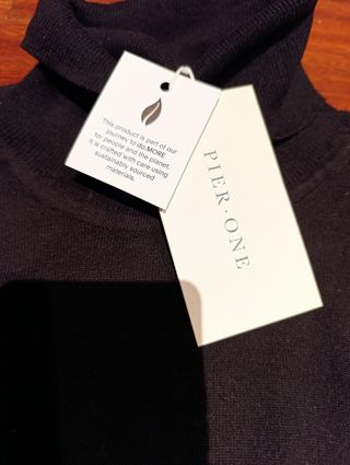 Jersey cuello vuelto Pier One - Negro - Talla L