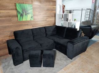 Sofa cama rinconera + 2 puff + envio gratis