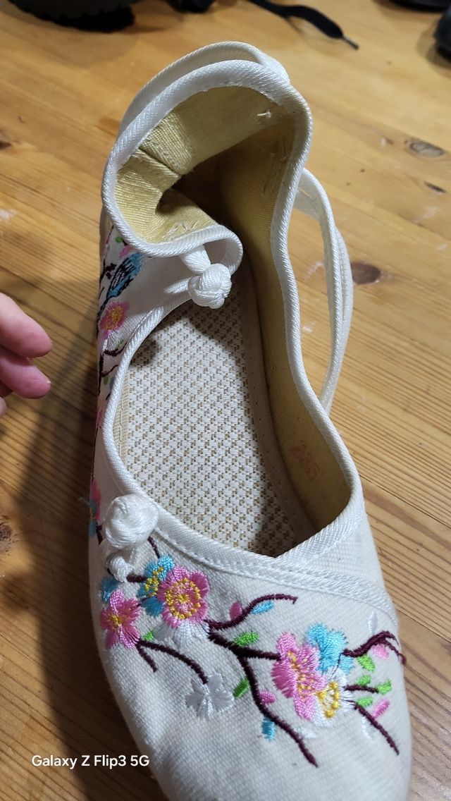 Zapatos bordados estilo oriental