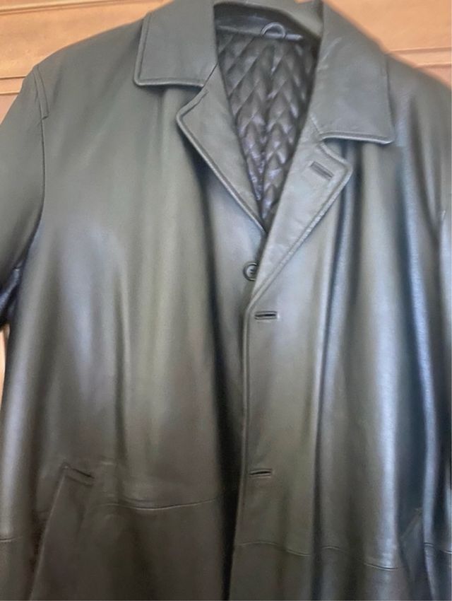 Chaqueta cuero negra - Talla 56