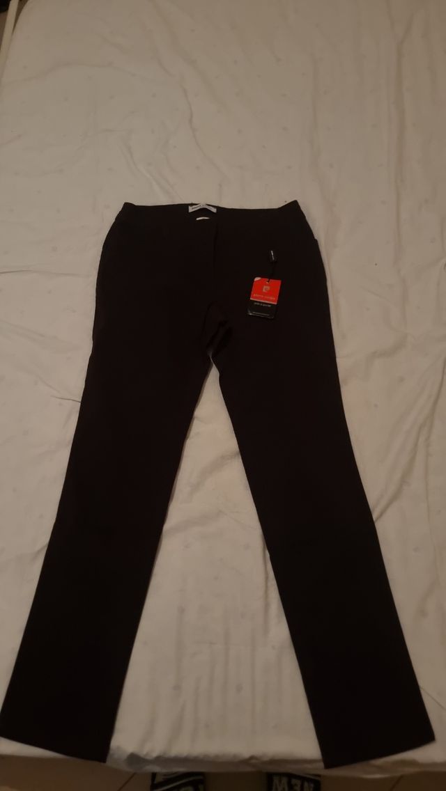 Pierre cardigan Pantaloni Neri Tg 42