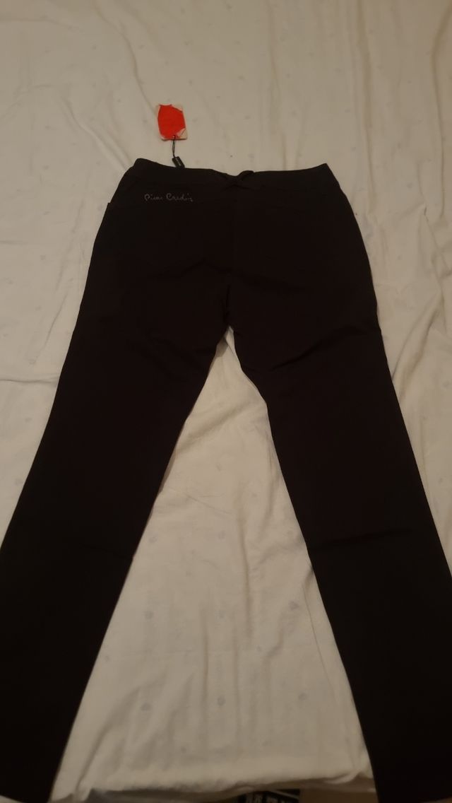 Pierre cardigan Pantaloni Neri Tg 42