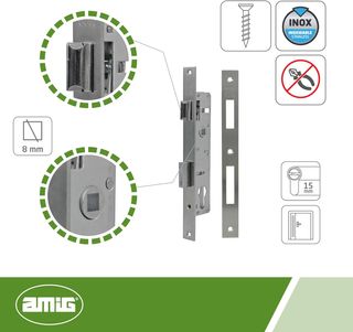 Amig Cerradura Embutir Carpintería Metálica 720E