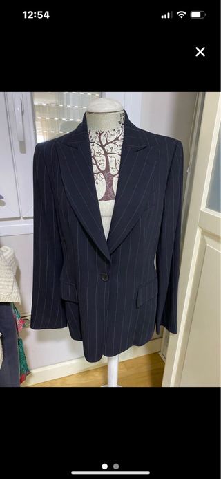 Traje pantalón raya diplomática ZARA