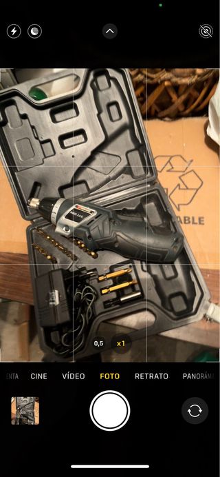 Destornillador a bateria, cabezal roto