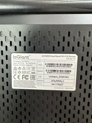iogiant ax1800 modelo r1#000595