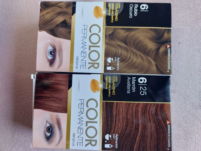 6x Deliplus Color Permanente: Rubio Oscuro & Marró