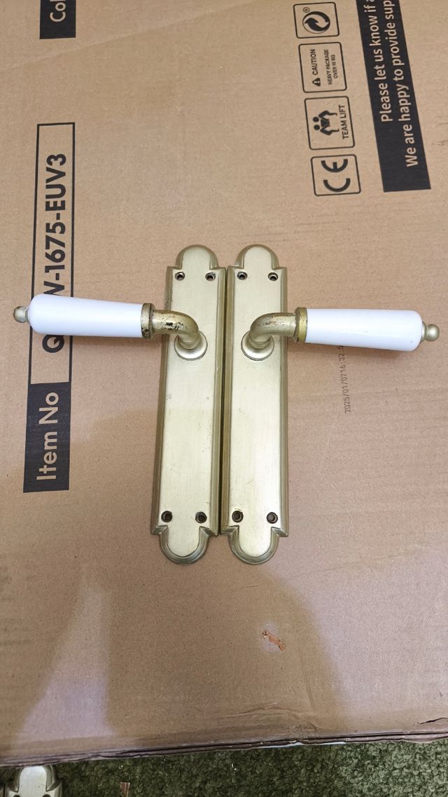 ¡Chollo! Lote 3 Juegos de  manillas vintage dorada