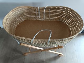 Moisés mimbre bebé cestita