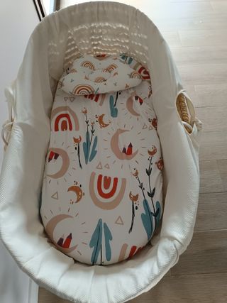 Moisés mimbre bebé cestita