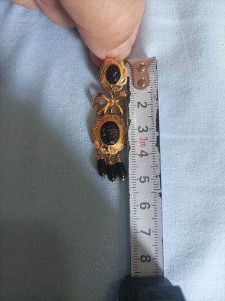 Pendientes oro 18k - Corales negros