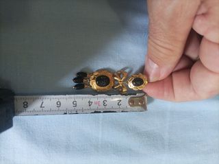 Pendientes oro 18k - Corales negros