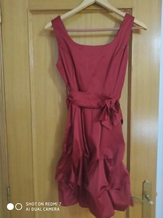 Vestido granate  fiesta