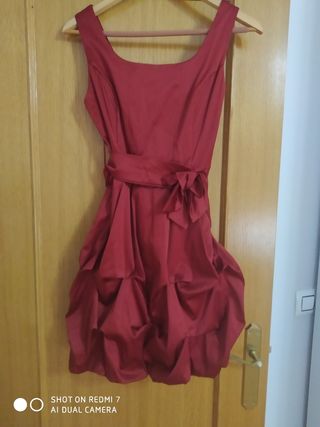 Vestido granate  fiesta