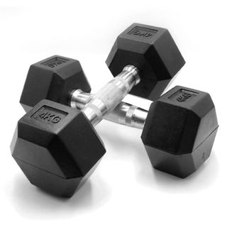 Pack 2 Mancuernas Hexagonales 4 kg 🏋️‍♀️