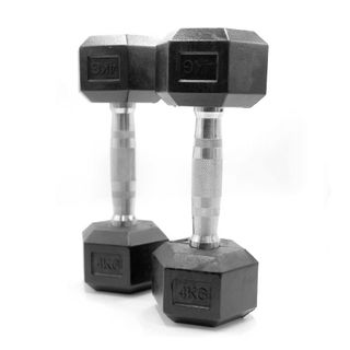 Pack 2 Mancuernas Hexagonales 4 kg 🏋️‍♀️