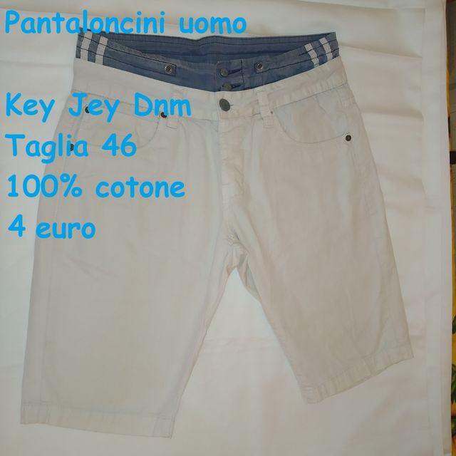 Pantaloncini, Key Jey Dnm, Uomo, Tg 46