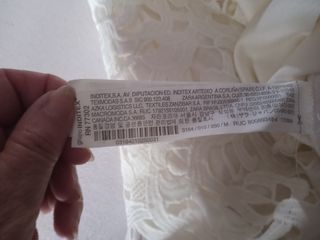 Vestito donna Zara bianco per cerimonie.