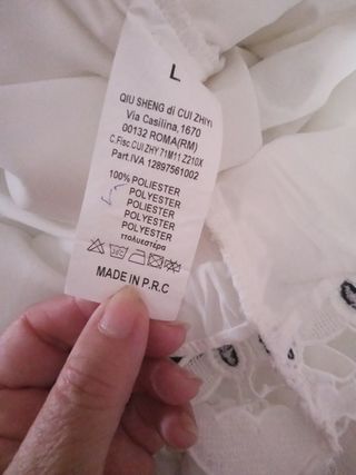 Vestito donna Zara bianco per cerimonie.