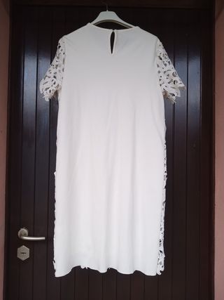 Vestito donna Zara bianco per cerimonie.