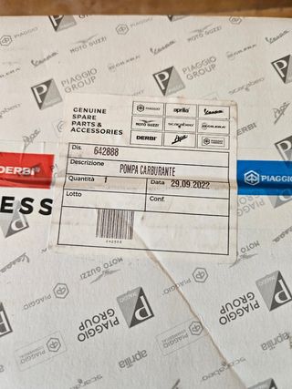 Bomba gasolina Vespa 125 GTS