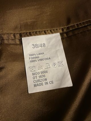 Americana Curzon cuadros marrón-verde Vintage