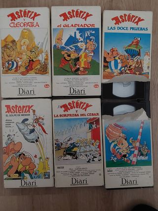6 VHS Astérix Castellano