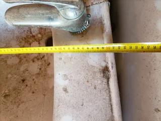 Lavabo porcelana blanco - juego de baño