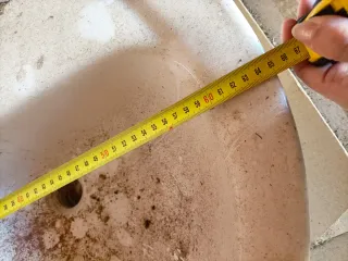 Lavabo porcelana blanco - juego de baño