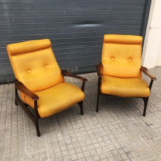 Sillones diseño escandinavo vintage midcentury