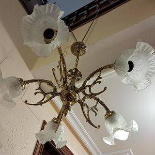 Lámpara de techo de estilo clásico de 5 brazos